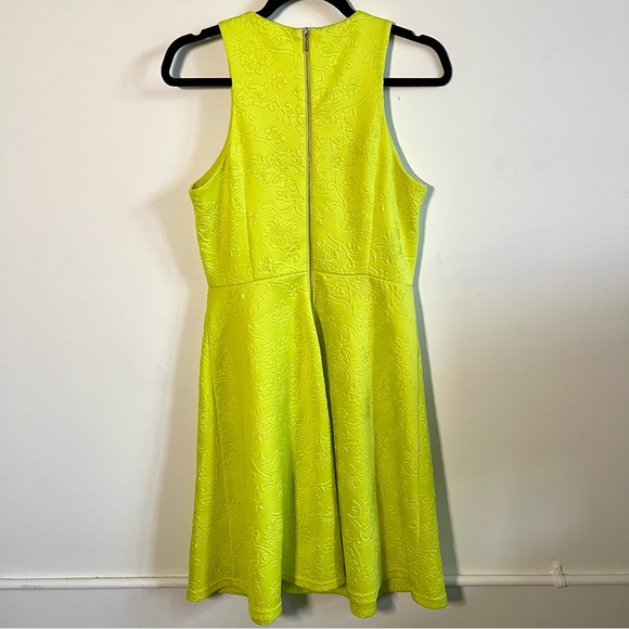 Spense Citron Floral Embossed Dress - Picture 2 of 5